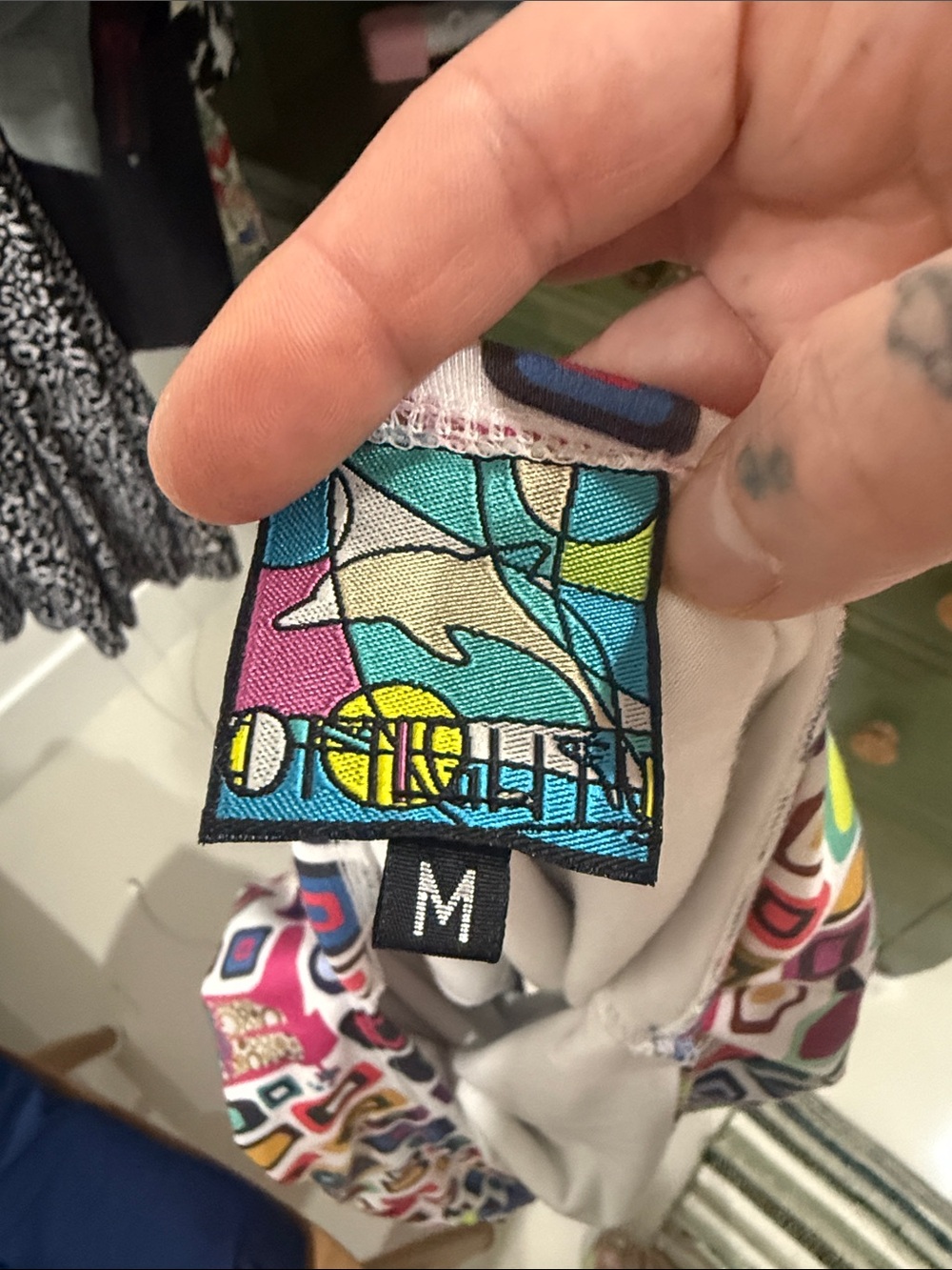 omighty Multicolor Backless Dress with Dolphin Graphic - Picture 2 of 4